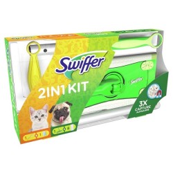Swiffer Kit Vloerreiniger & Droge vloerdoekjes en Duster Plus navulling.  Ideaal voor huisdieren