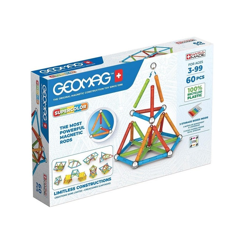 Geomag Super Color Recycled 60 pcs