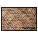 Paillasson Prestige Welcome imprimé osier Polyamide 50x75cm