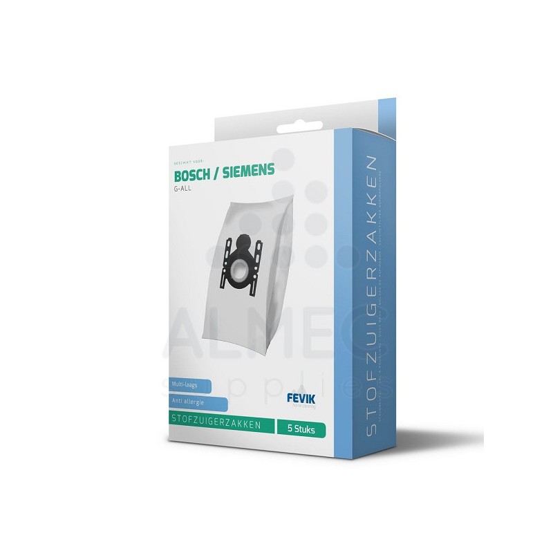 Fevik Sacs d'aspirateur Bosch / Siemens G-All 3-D pack de 5 pièces
