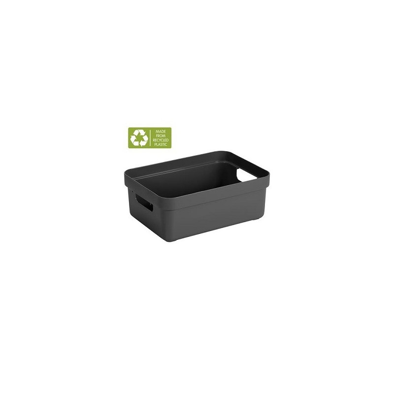 Sunware Sigma Home Opbergbox 9L antraciet 35,2 x 25,3 x 12,2 cm
