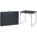 Table de camping 80x60cm grise