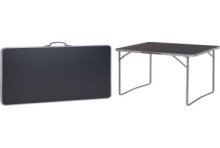 Campingtafel 80x60cm grijs