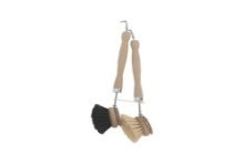 Sorbo Afwasborstel hout paardenhaar en nylon set a 2 stuks