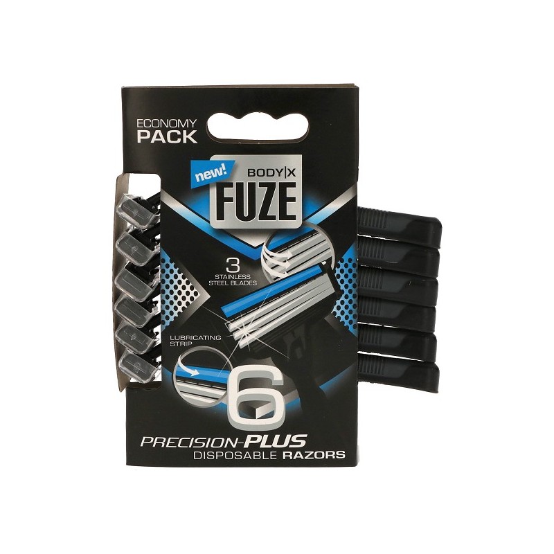 Lames de rasoir jetables Body-X Fuze 6pcs lames triples