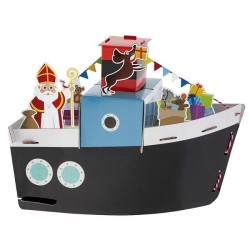Sinterklaas Craft Set - Fabriquez votre propre bateau à vapeur