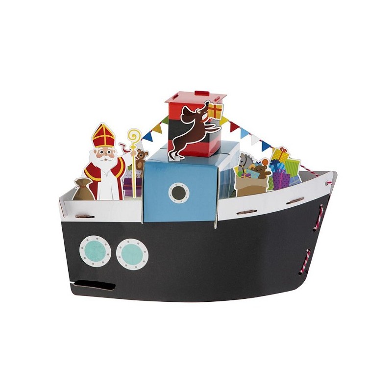 Sinterklaas Craft Set - Fabriquez votre propre bateau à vapeur