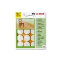 Planeur en feutre Fix-o-moll rond 22 mm x 3 mm 16 pièces blanc