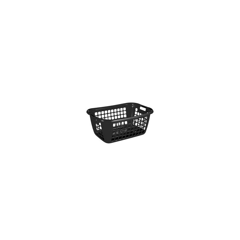 Sunware Basic panier à linge noir 65x45x27cm environ 75 litres