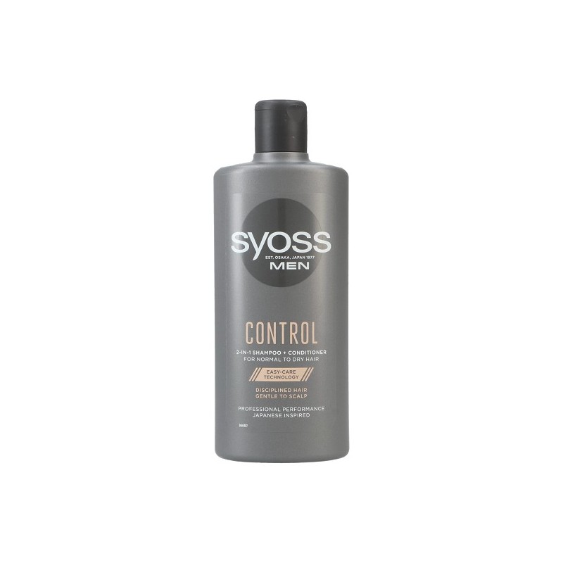 Syoss Control Shampooing 2-en-1 pour hommes 440 ml