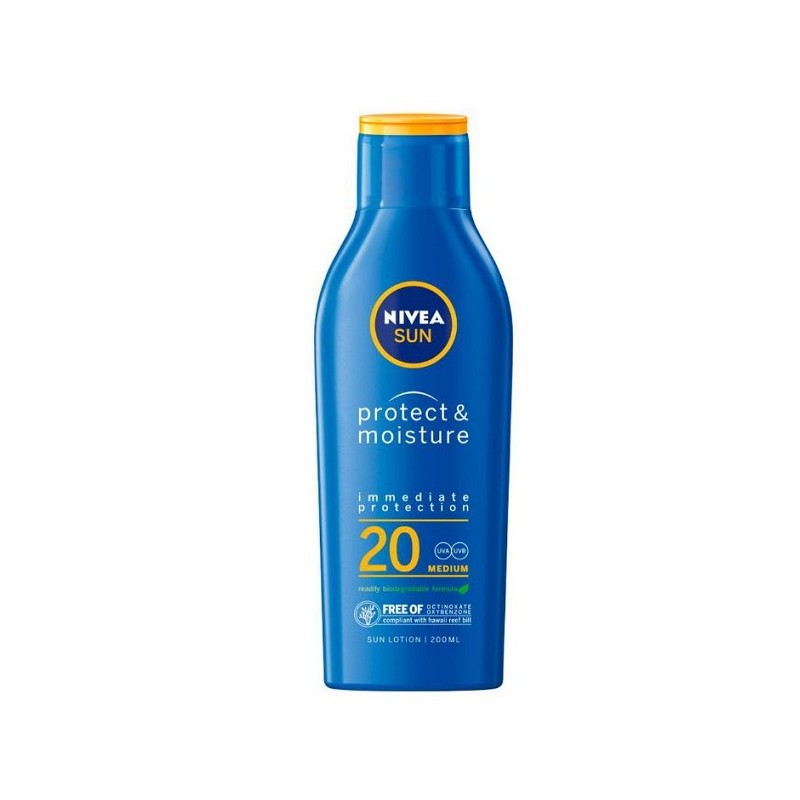 Nivea Sun Protect&Moisture Lotion SPF20 crème solaire 200 ml