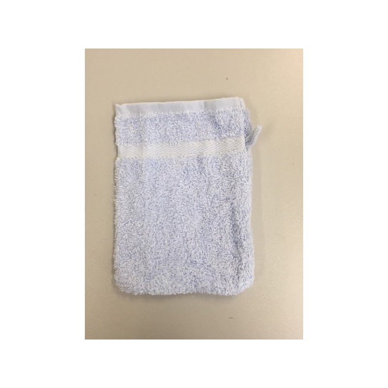 Washandje 15x21cm licht blauw 6 stuks
