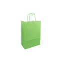 Papieren draagtas 24x11x33cm groen pak a 50 stuks