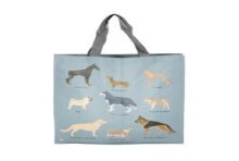 Esschert design Sac shopping races de chiens 14,5x39,6xh40,7cm