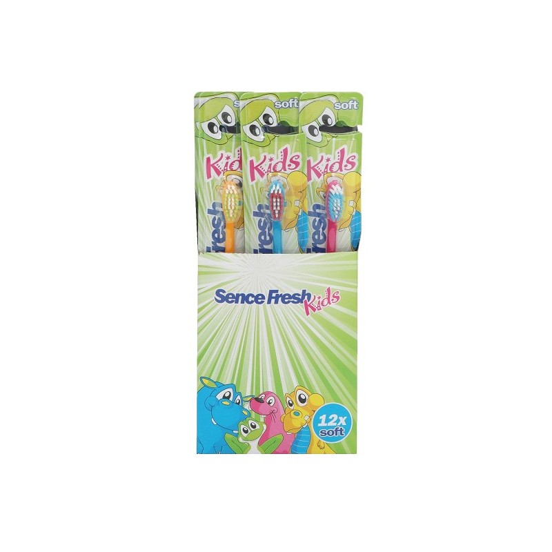 Sence Fresh tandenborstels Kids Soft Display van 12 stuks