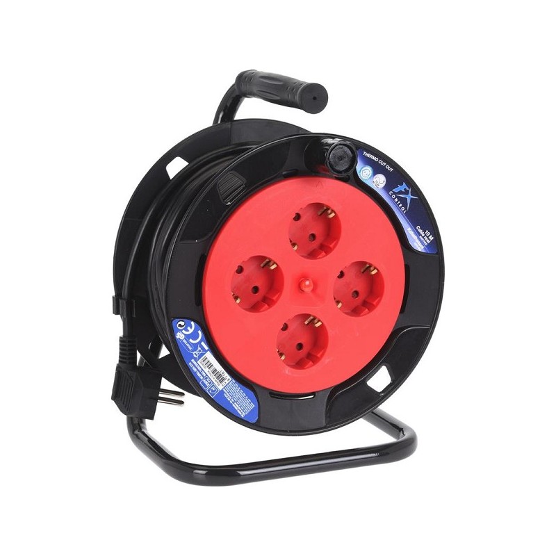 Haspel 15 meter zwart