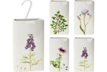 Poterie à motif végétal évaporateur d'eau 20,5 cm