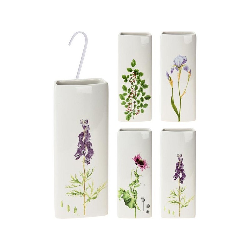 Waterverdamper plantmotief aardewerk 20,5cm