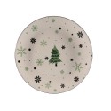 Assiette en porcelaine avec image de sapin de Noël Ø26,5cm