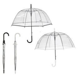 Parapluie transparent avec bord blanc Ø84cm