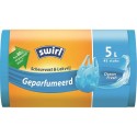 Swirl Pedaalemmerzak geparfumeerd met handvat 5 liter rol a 45 zakken voor 80% uit gerecycled plastic