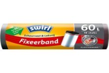 Swirl Pedaalemmerzak met elastische fixeerband 60L rol a 10 zakken 680x730mm voor 80% uit gerecycled plastic