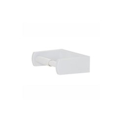 Porte-rouleau de papier toilette Elementals Basic en plastique blanc avec matériel de montage