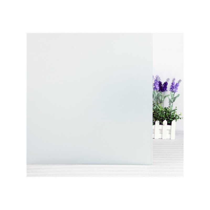 Film de fenêtre statique anti-vue blanc lait 45cm x 2m