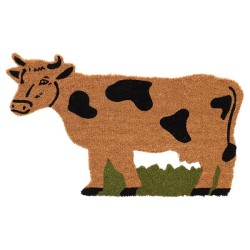 Esschert Design Paillasson vache en fibre de coco 74x45cm