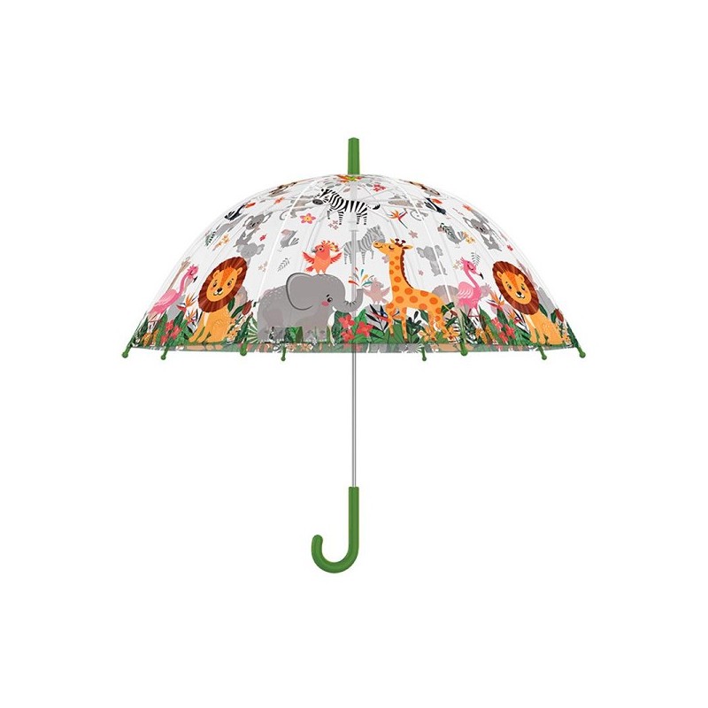 Esschert Design Parapluie enfant jungle transparent Ø70,5cm