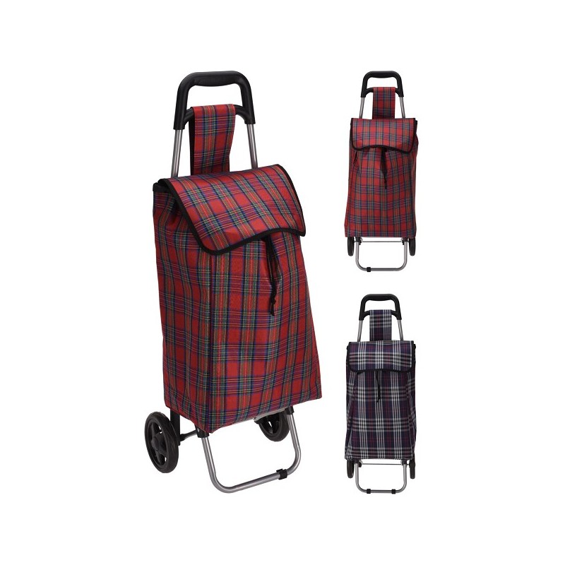 Boodschappentrolley 30L assorti kleuren