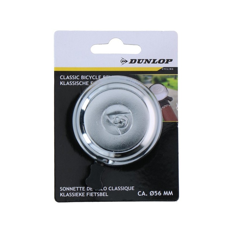 Dunlop Sonnette de vélo classique argent Ø5,6cm