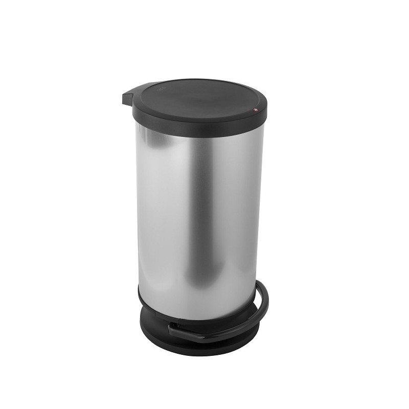 Rotho Paso Pedaalemmer 30L zilver metallic