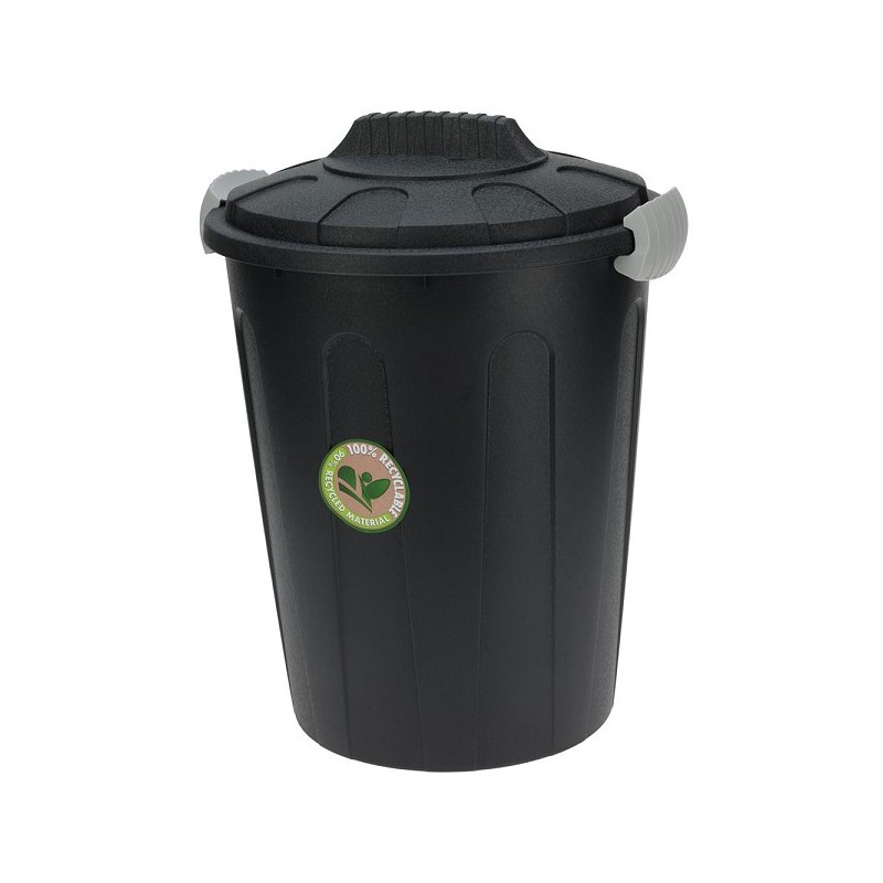 Maxi poubelle 23 litres anthracite en plastique