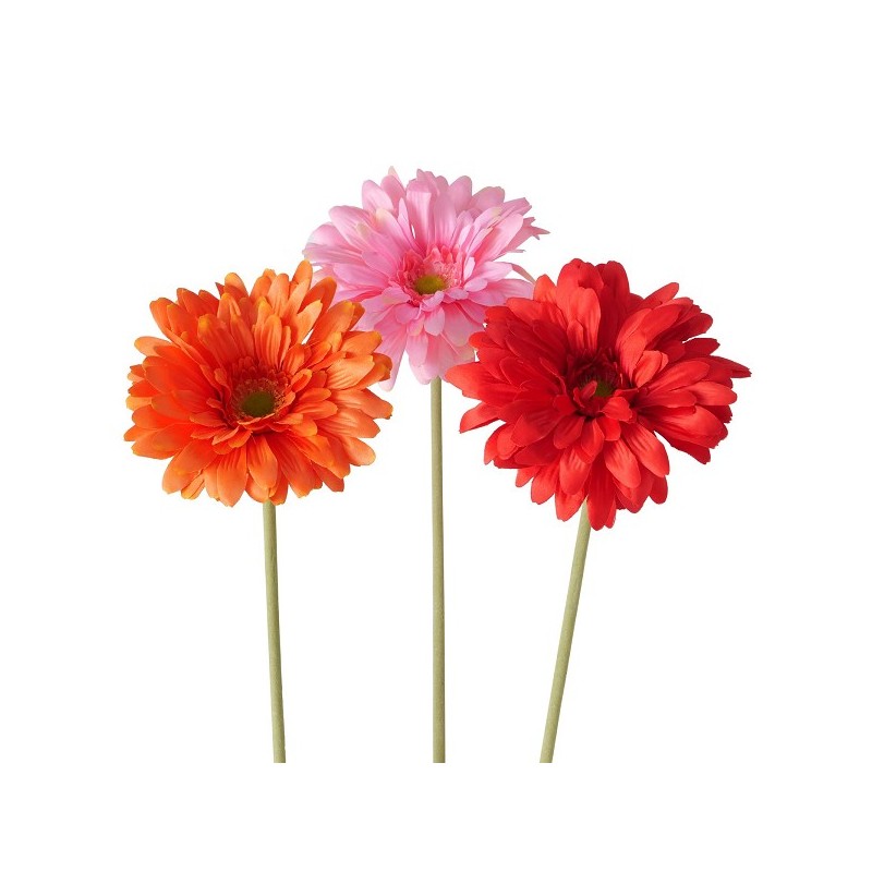 Boltze Home Branche Décorative Gerbera 65cm disponible en Rose, Fuchsia ou Orange