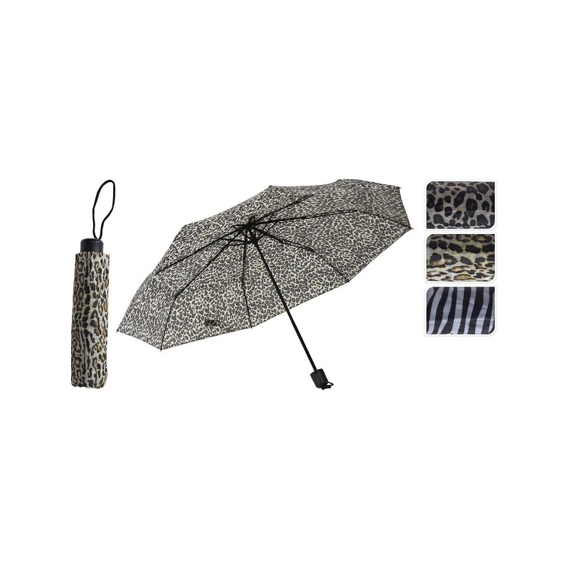 Parapluie pliant imprimé animalier Ø52,5cm