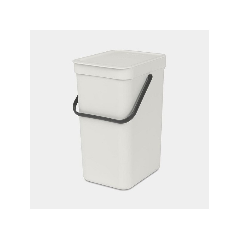 Brabantia Sort & Go poubelle 12L plastique gris clair