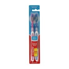 Colgate Brosse à dents Extra Clean Medium lot de 2 pièces