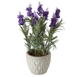 Boltze Home Kunstplant Lavendel in stenen pot H32cm