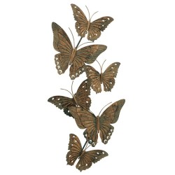 Boltze Home Déco murale en métal avec 6 papillons Jacoba L7 x L51 x H92cm