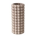 Boltze Home Vaas Morten keramiek met bobbel structuur H25cm Dia 11cm Beige met craquelé motief