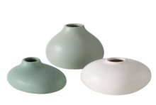 Boltze Home Vaas Darleen H11cm Dia10cm verkrijgbaar groen, wit of mint.