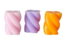 Boltze Home Candle Twist bougie bloc torsadé H14cm Dia 7cm