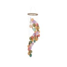 Decoris Hanger schelp L14.5-W14.5-H62cm