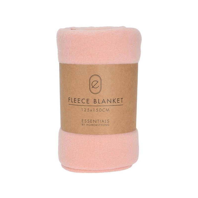 Fleecedeken 125x150cm roze