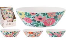 Schaal melamine 145xh70mm verkrijgbaar in 3 verschillende bloemenprints