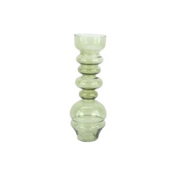 HBX natural living Vase verre Dimonde Ø12xh33,5cm vert clair