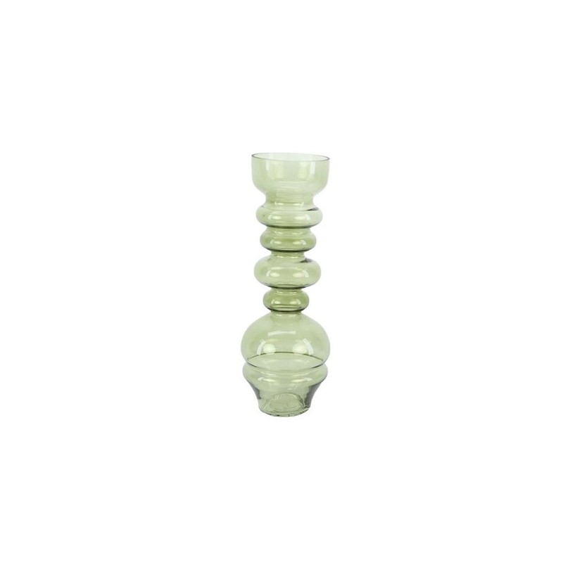 HBX natural living Vase verre Dimonde Ø12xh33,5cm vert clair