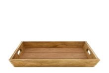 Dijk Natural Collections Tray fir hout 28x28x4,5cm naturel