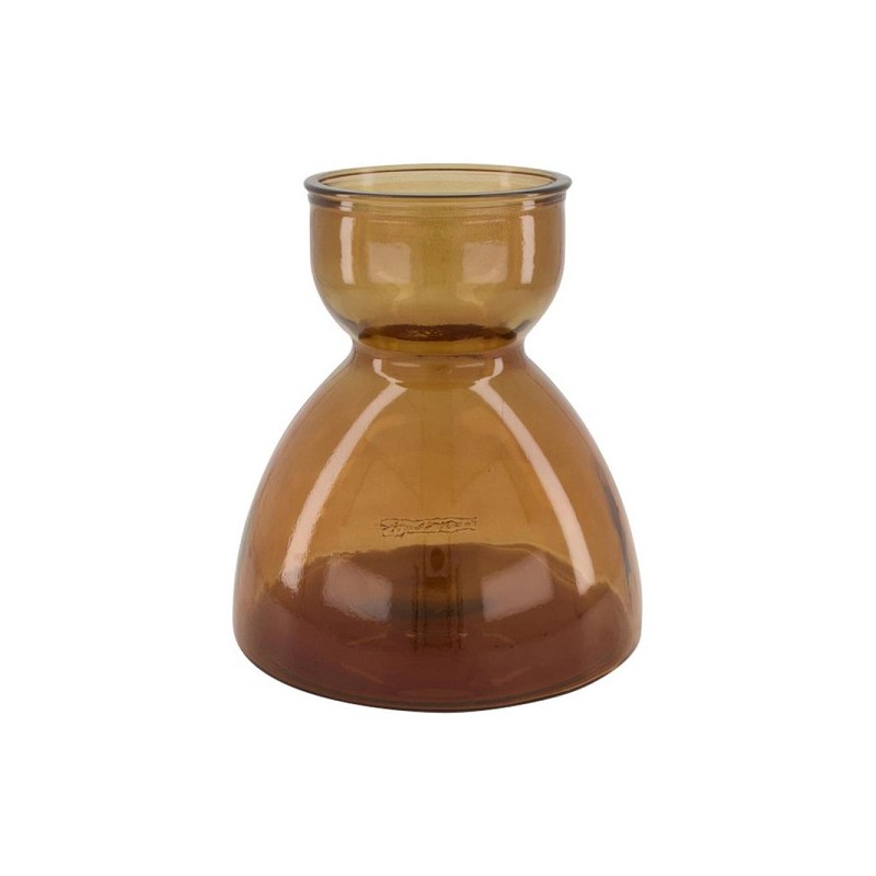 Dijk Natural Collections Vase verre recyclé Ø21,5x23cm marron